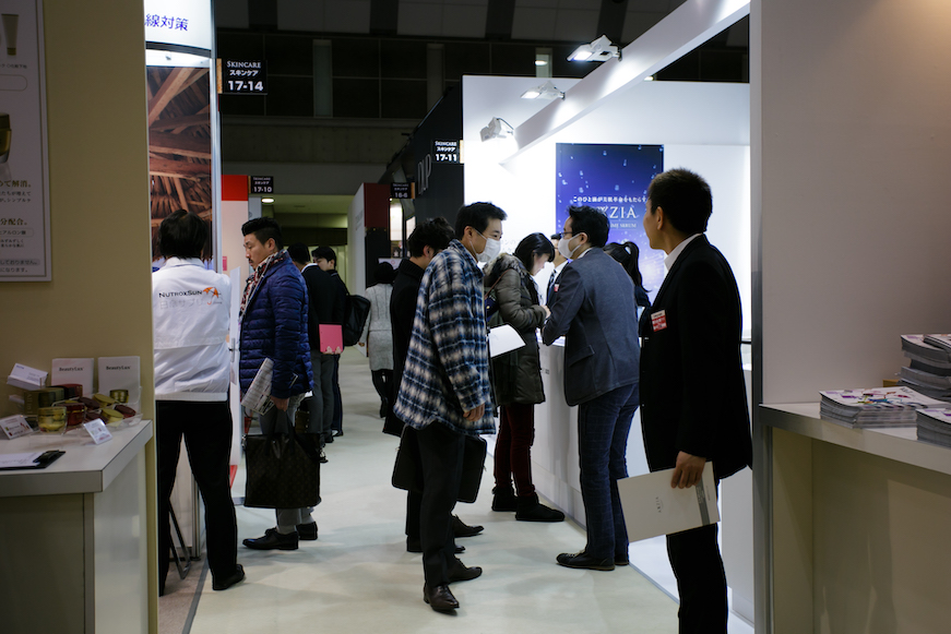 国際化粧品展2016ブースデザインの様子