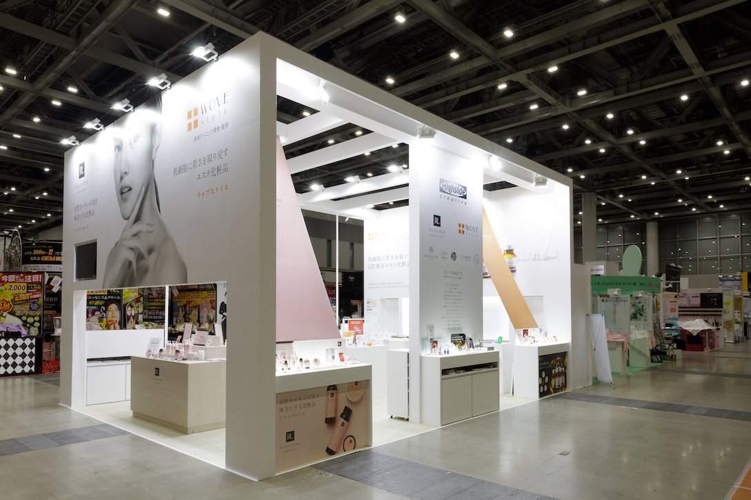 ビューティーワールドジャパン2019の展示会ブースデザイン装飾