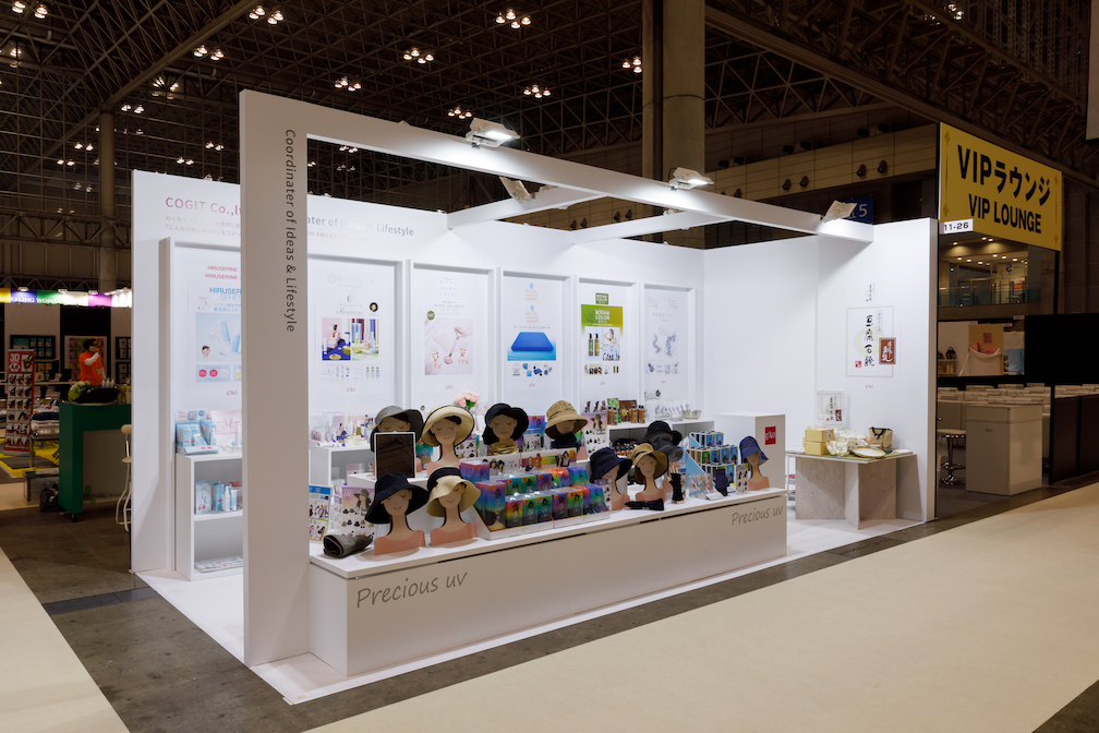 ヘルス＆ビューティグッズEXPOの展示会ブースデザイン装飾