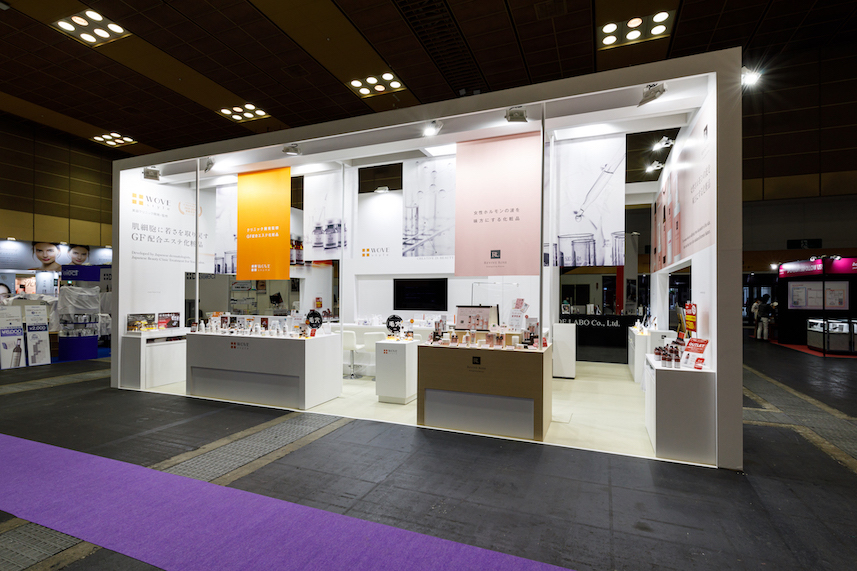 ビューティーワールドジャパン2020の展示会ブースデザイン装飾