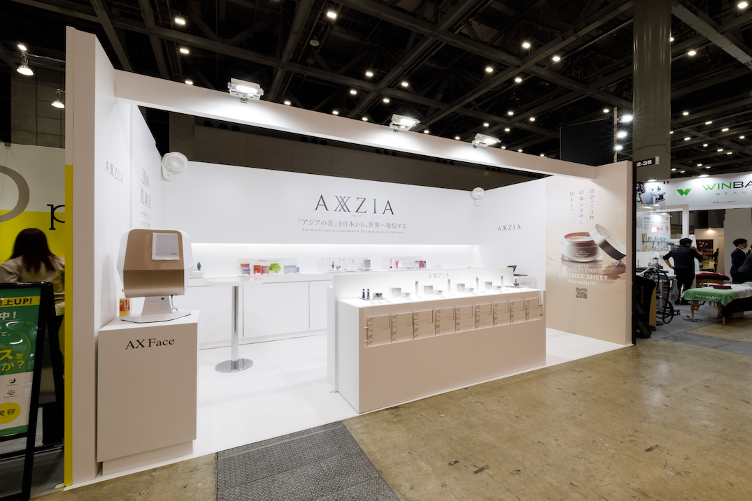 国際化粧品展東京の展示会ブースデザイン装飾