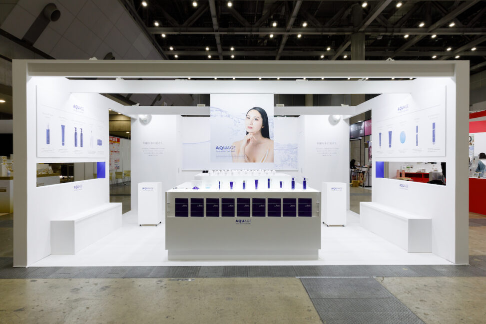 国際化粧品展・展示会ブースデザイン装飾